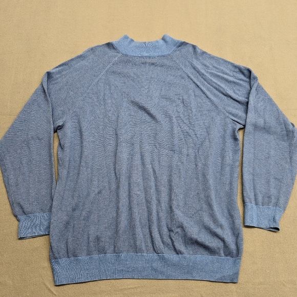 Vineyard Vines Mens Hamilton 1/4 Zip Sweater Blue Size XXL - Picture 7 of 10